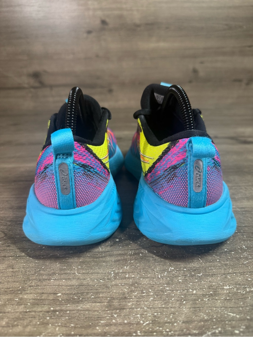 ASICS Gel Cumulus 25 Womens 8 Color Injection Pink Yellow Blue 1012B580-400 - Picture 7 of 9